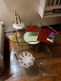 Tavolino in cristallo