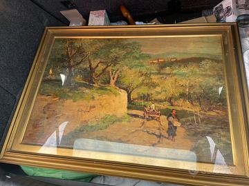 Dipinto su compensato Carlo Domenici