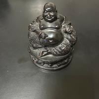 Budda scultura in pietra nera