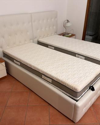 Letto singolo contenitore due letti