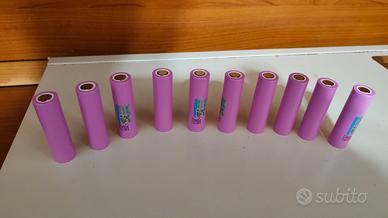 Batterie litio 18650 nuove n.10  3.7V  3500mah 13A