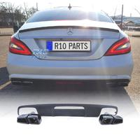 DIFFUSORE MERCEDES CLS C218 15-18 NERO OPACO + TER