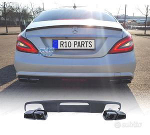 DIFFUSORE MERCEDES CLS C218 15-18 NERO OPACO + TER