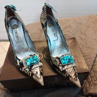 Décolleté pitone oro oro 