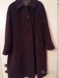 Cappotto Marrone da signora tg L 100% lana Vergine