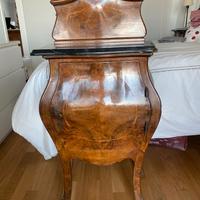 Coppia comodini in stile Chippendale - marmo