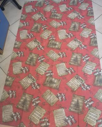 Tovaglia natalizia con note musicali