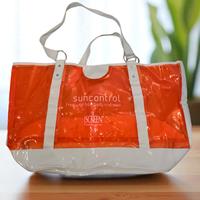 Borsa da spiaggia mare trasparente con borchie