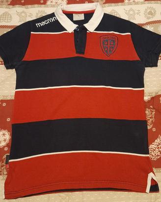 Polo Cagliari serie A calcio tg. S Macron