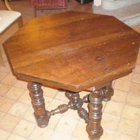 Tavolo ottagonale fine 700 primi 800 in noce