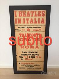 Locandina originale "I Beatles in Italia" (1965)