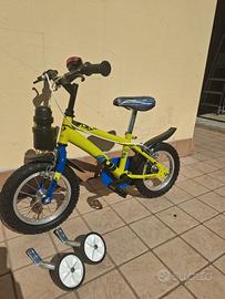 BICICLETTA BAMBINO CON ROTELLE