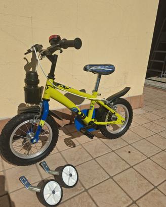 BICICLETTA BAMBINO CON ROTELLE