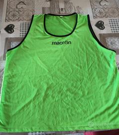 Pettorina Macron Verde Fluo