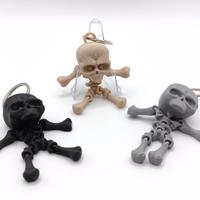 Portachiavi Scheletro Teschio Articolato Keychain