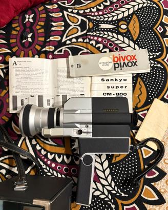 Videocamera Super 8 Sankyo Super CM-800+custodia