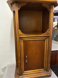 Mobiletto legno da ingresso comodino con antina