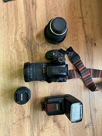 PENTAX KF APS-con 3 obiettivi reflex digitale