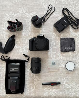 Canon 1300d, obiettivo e accessori