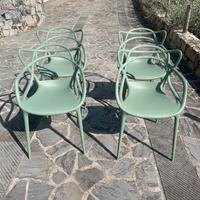 Kartell Masters verde set 4