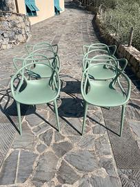Kartell Masters verde set 4