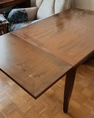 Tavolo 120x80 allungabile a 200 in legno