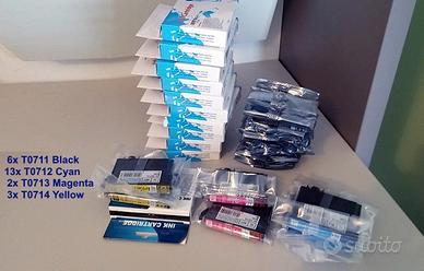 24 Cartucce Epson Ink T0711, T0712, T0713, T0714