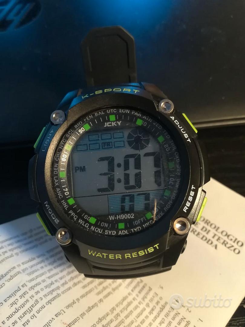 Jcky Orologio Nero Uomo Orologio Sportivo Impermeabile Jcky