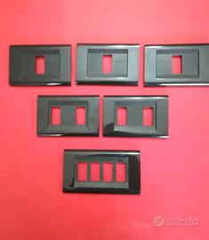 Placche (6pz) in plastica per supporti compatibili