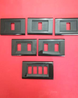 Placche (6pz) in plastica per supporti compatibili