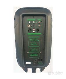 technosound tk10 a casse amplificate + aste