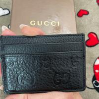 PortacarteGucci Nuovo in pelle Guccissima Unisex