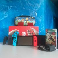 Nintendo Switch + Custodia + Gioco Moto Racer 4