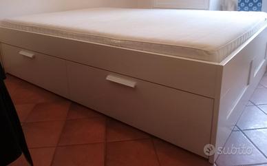 Letto Ikea una piazza e mezza con materasso
