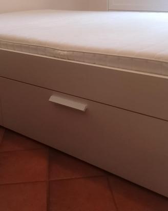 Letto Ikea una piazza e mezza con materasso