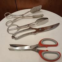 Posate da cucina: pinze, forbice trinciapollo