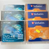 6 DVD + - R nuovi sigillati