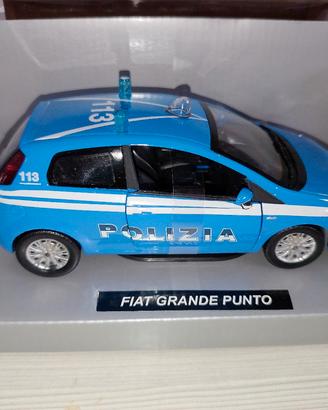 Fiat Grande Punto Polizia New Ray 1 24 raro