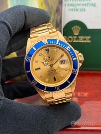 Rolex Submariner Full Gold 16618 Sultan Dial