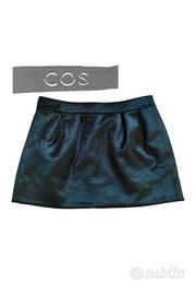 Cos - taglia 34 EU - minigonna di velluto blu 