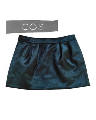 Cos - taglia 34 EU - minigonna di velluto blu 