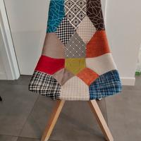 3 sedie patchwork 
