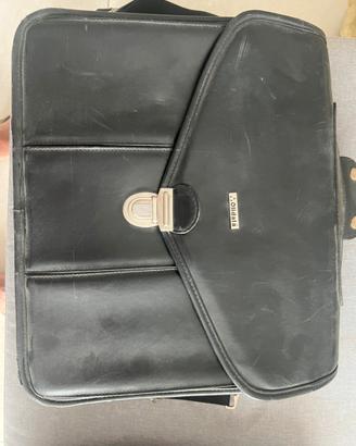Borsa porta pc olidata in pelle vintage
