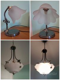 lampadario con abajou 