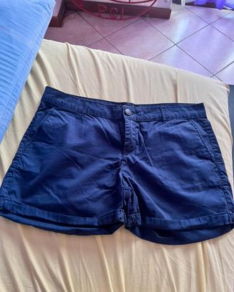 Pantaloncini blu in cotone taglia 42