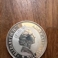 ONCIA KOOKABURRA 1991 fdc argento 999