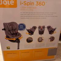 Seggiolino auto i-Size girevole i-Spin 360