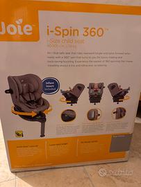 Seggiolino auto i-Size girevole i-Spin 360