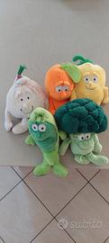 Peluche raffiguranti le verdure dell'orto