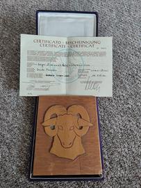 Scultura Guido MORODER Legno Val Gardena südtirol 